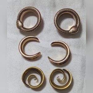 19mm 3/4" inch tunnels plugs gauges for stretched ears